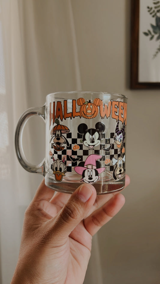 Checkered Halloween Mug